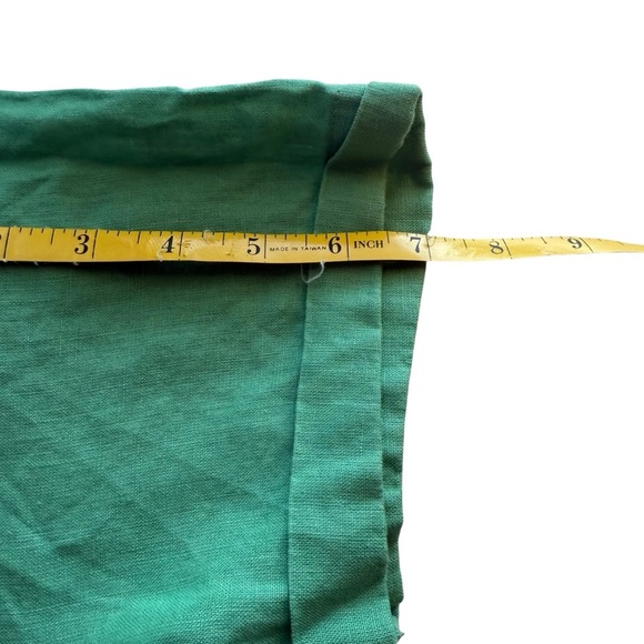 C&C California Women's M Basic Green Shirt Dress 100% Linen Beachy Minimalist - Picture 6 of 9